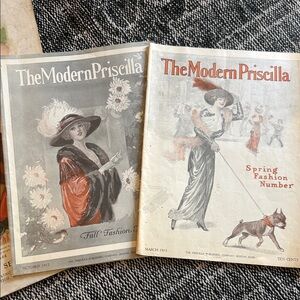 Antique The Modern Priscilla Fashion Magazines 1910s Edwardian